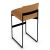 Gala Fabric/Metal Customizable Counter Stool
