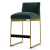 Gala Fabric/Metal Customizable Counter Stool