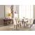 Gasha Marble/Wood Dining Set