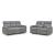Gauntlet Polyester Reclining Living Set