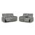 Gauntlet Polyester Reclining Living Set