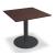 Gravity Square Pedestal Cafe Table w/Metal Base