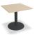 Gravity Square Pedestal Cafe Table w/Metal Base