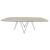 Cartesio W98.4-inch Ceramic/Metal/Wood Customizable Elliptical Dining Table