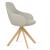 Gazel Sword Swivel Dining Arm Chair
