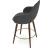 Gazel Wood Arm Counter Stool