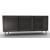 Universal Ceramic/Wood Customizable Sideboard w/3 Glass Doors & Metal Feet
