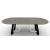 Sunshine W98.4-inch Ceramic/Metal Customizable Oval Dining Table