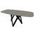 Cartesio W78.7-inch Ceramic/Metal/Wood Customizable Elliptical Dining Table