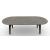 Abrey W98.4-inch Ceramic/Wood Customizable Oval Dining Table