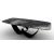 Breeze W98.4-inch Ceramic/Metal Customizable Elliptical Dining Table