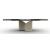 Twins Metal/Ceramic Rectangular Extendable Dining Table w/Rounded Corners