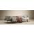 Dublexo Deluxe Fabric Sofa Bed w/Arms & Dark Wood Styletto Legs