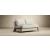 Cubed Deluxe Fabric Sofa Bed w/Dark Wood Legs