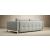 Cassius Deluxe Excess Lounger Fabric Sofa Bed w/Chrome Legs