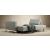 Cassius Deluxe Excess Lounger Fabric Sofa Bed w/Chrome Legs