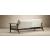 Dublexo Frej Fabric Sofa Bed w/Smoked Oak Arms & Legs