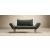 Zeal Deluxe Fabric Daybed w/Dark Wood Styletto Legs