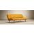 Unfurl Fabric Sofa Bed w/Dark Wood Legs