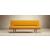 Unfurl Fabric Sofa Bed w/Dark Wood Legs