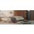 Unfurl Fabric Sofa Bed w/Dark Wood Legs