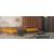 Unfurl Fabric Sofa Bed w/Dark Wood Legs