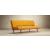 Unfurl Fabric Sofa Bed w/Dark Wood Legs