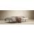 Unfurl Fabric Sofa Bed w/Dark Wood Legs