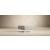 Deluxe Excess Fabric Ottoman w/Chrome Legs
