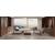 Dublexo Frej Fabric Sofa Bed w/Smoked Oak Arms & Legs