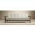 Dublexo Frej Fabric Sofa Bed w/Smoked Oak Arms & Legs