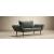 Zeal Deluxe Fabric Daybed w/Dark Wood Styletto Legs
