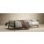 Dublexo Frej Fabric Sofa Bed w/Smoked Oak Arms & Legs