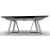 Sunshine W78.7-inch Ceramic/Metal Customizable Extendable Rectangular Dining Table