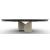 Twins Metal/Ceramic Rectangular Extendable Dining Table w/Rounded Corners