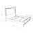 Lily MDF/Wood Panel Bed w/LED Light