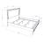 Lily MDF/Wood Panel Bed w/LED Light