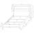 Luccia Wood Panel Bed w/LED Light