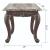 Gloria Marble Top Rectangular End Table
