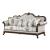 Gloria Button Tufted Fabric Sofa