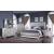 Gloria Bedroom Set with Faux Leather Upholstered Headboard & Footboard