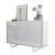 Gloss 2 Wood Sideboard with 3 Doors
