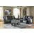 Glossmore Leather/PVC Reclining Living Set