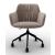 Cocoon Fabric/Metal Customizable Swivel Armchair w/Casters & Adjustable Height