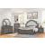 Grace Bed with Fabric Upholstery Headboard