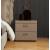 Grace Faux Leather 2-Drawer Ceramic Top Night Stand