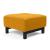 Deluxe Excess Fabric Ottoman w/Wood Legs