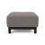 Deluxe Excess Fabric Ottoman w/Wood Legs