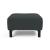 Deluxe Excess Fabric Ottoman w/Wood Legs