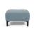 Deluxe Excess Fabric Ottoman w/Wood Legs